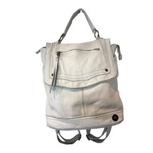 The Sak Cream Leather Tahoe Backpack Handbag